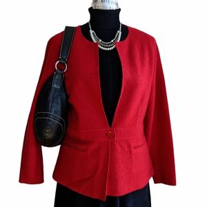 Talbots Boiled Wool Jacket Size MP